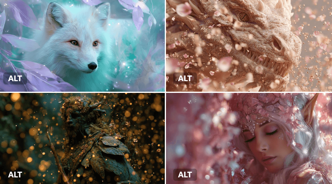 Magische Partikel-Glüheffekte