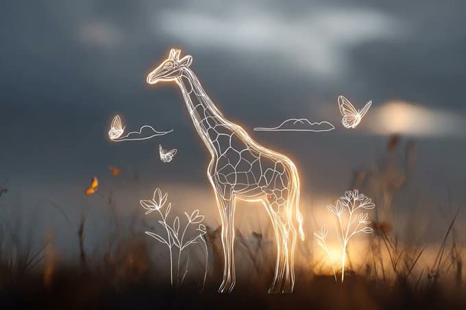 Minimalist Children's Drawing Style