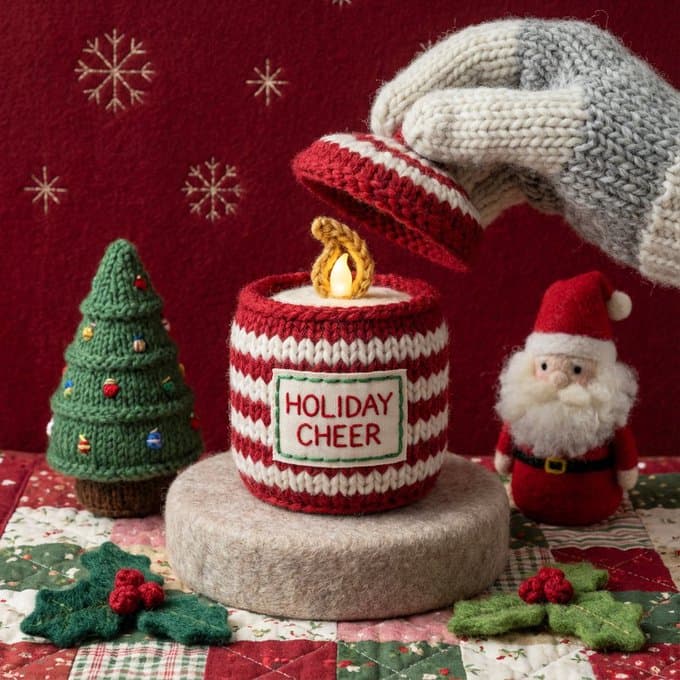 Mondo in miniatura realizzato artigianalmente con tessuti soffici