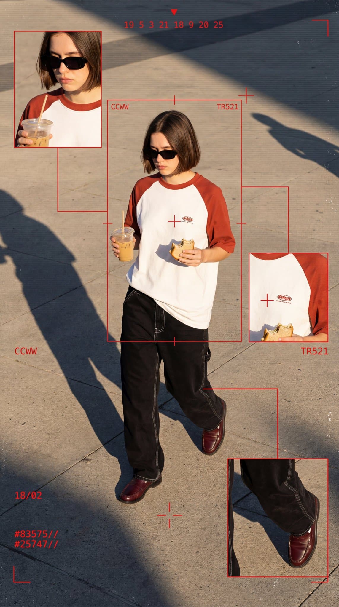 A series of cyberpunk fashion editorial shots